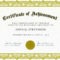 Certificate Of Academic Achievement Template | Photo Stock Regarding Certificate Of Excellence Template Free Download