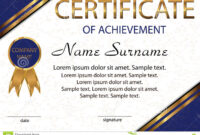Certificate Of Achievement Or Diploma. Elegant Light pertaining to Certificate Of Attainment Template