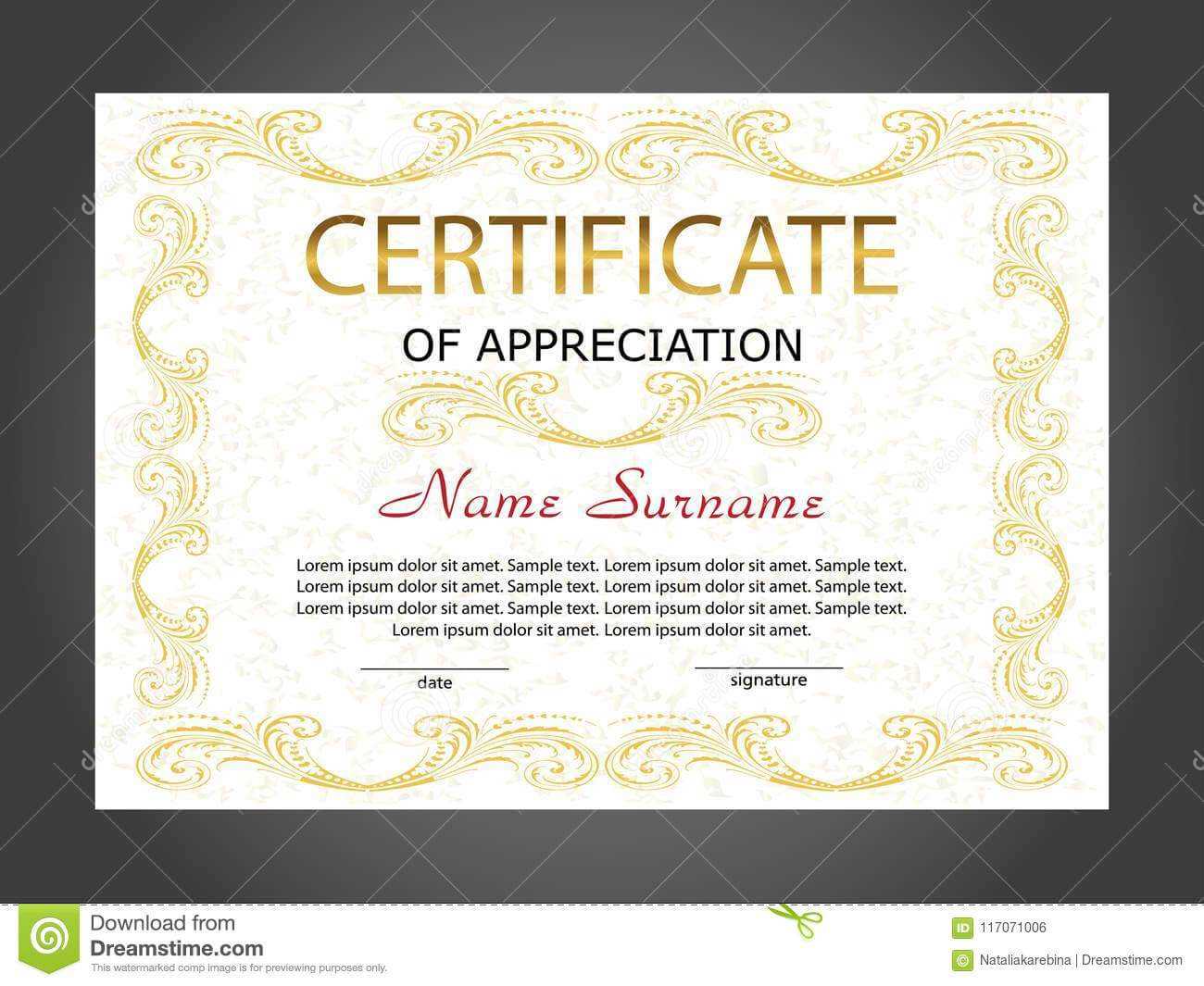 Certificate Of Appreciation, Diploma Template. Reward. Award Inside Winner Certificate Template