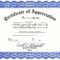Certificate Of Appreciation Template – The Certificate Has A With Regard To Certificate For Years Of Service Template