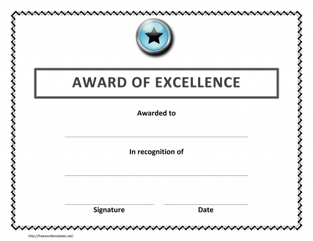 Certificate Of Excellence Template Word ] – Certificate Of With Congratulations Certificate Word Template