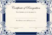 Certificate-Template-Designs-Recognition-Docs | Certificate with Template For Certificate Of Award