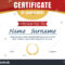 Certificate Template Diploma Layout A4 Size Stock Image Within Certificate Template Size