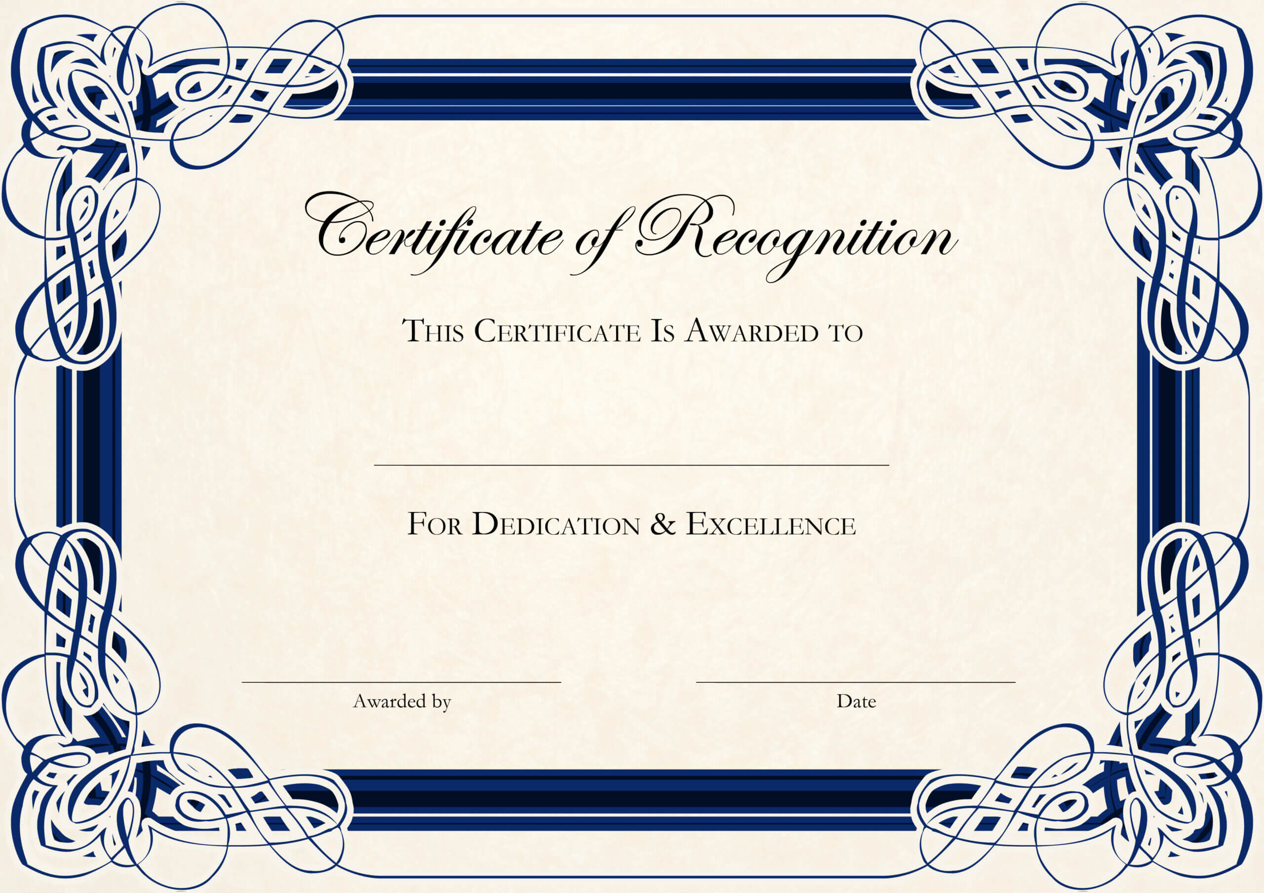 Certificate Template Free Blue 2016 In Anniversary Certificate Template Free