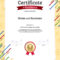 Certificate Template In Football Sport Theme With with Football Certificate Template
