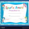 Certificate Template With Kids Swimming in Swimming Certificate Templates Free