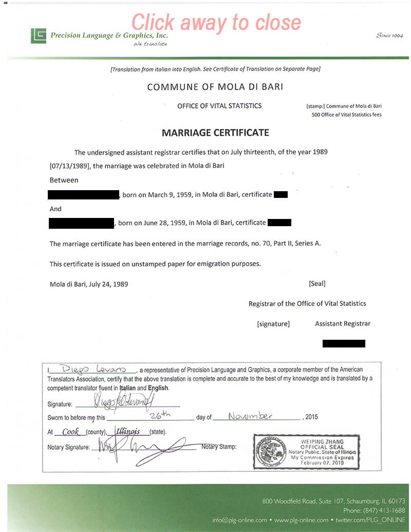 Certificate Templates: Marriage And Divorce Certificate For Marriage Certificate Translation From Spanish To English Template