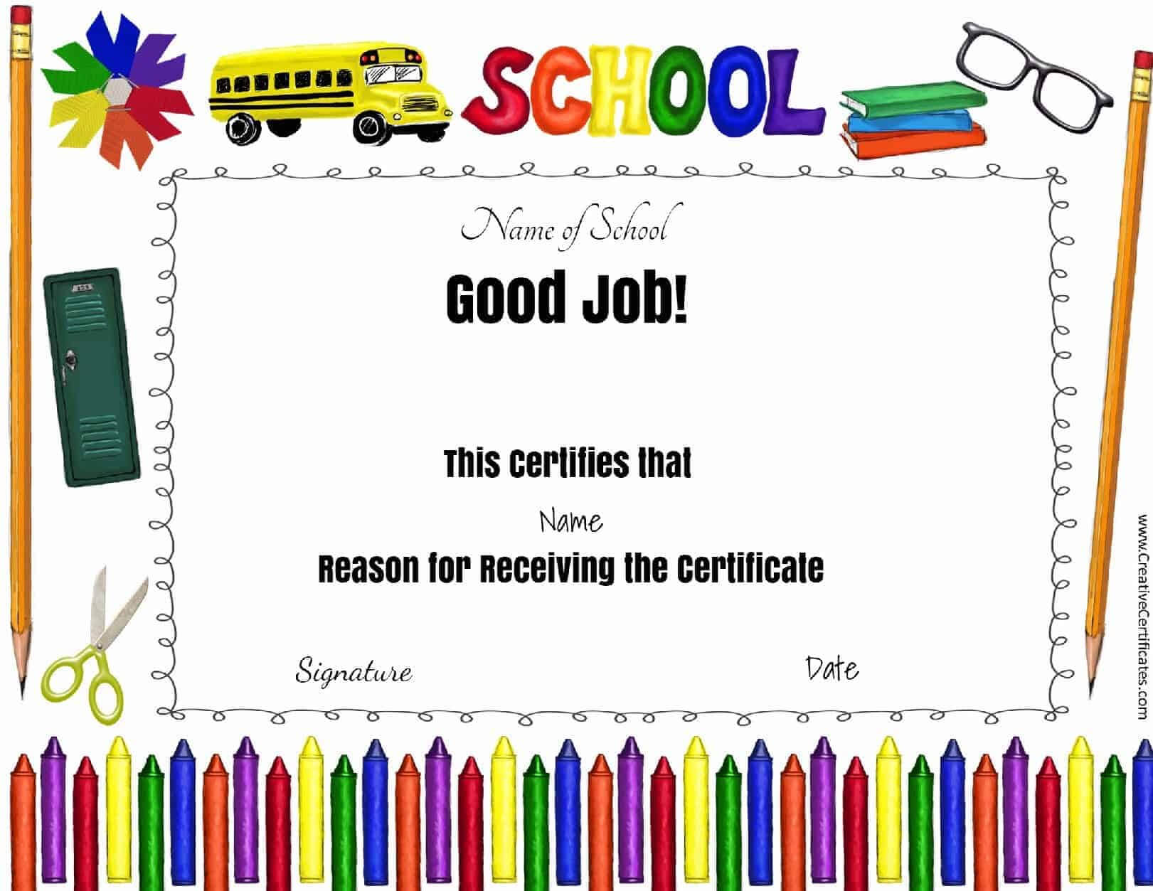 Certificates For Kids – Free And Customizable – Instant Download Intended For Certificate Of Achievement Template For Kids