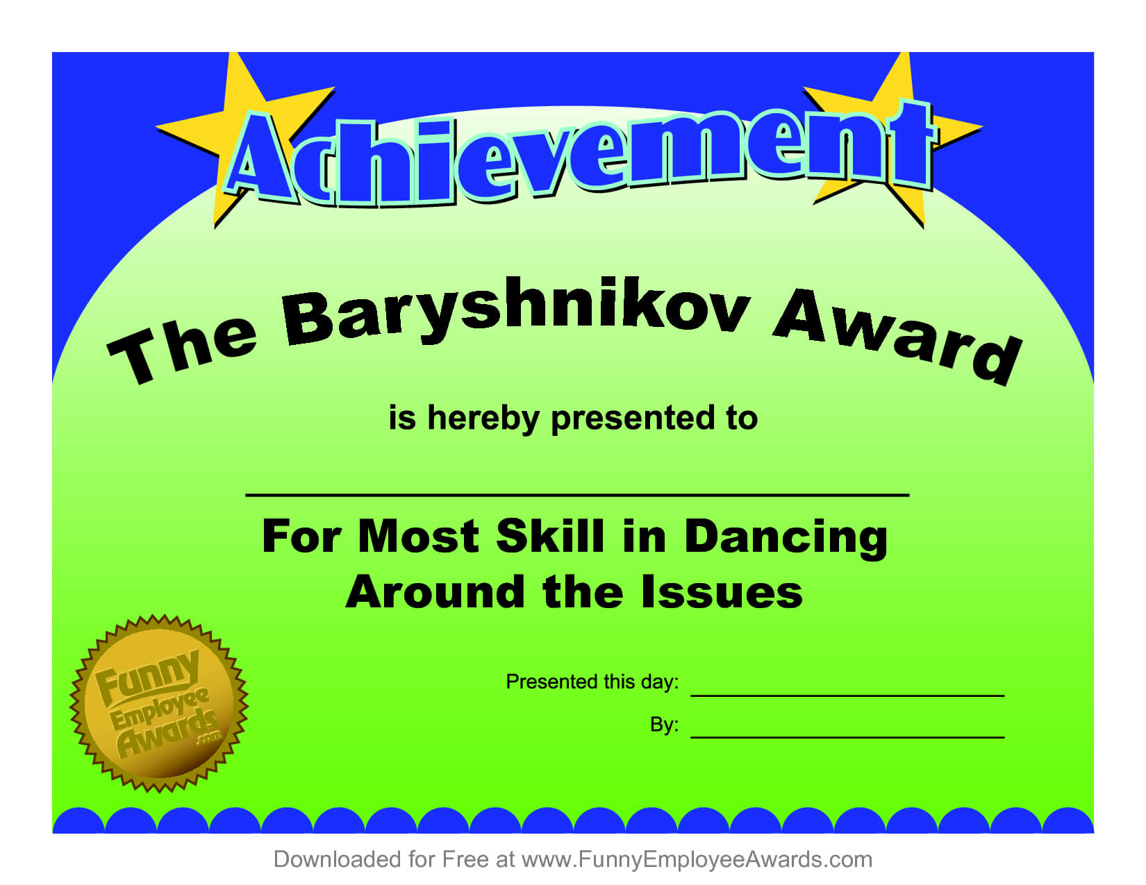 Certificates Fun Certificate From Funny Employee He Bar In Free Printable Funny Certificate Templates