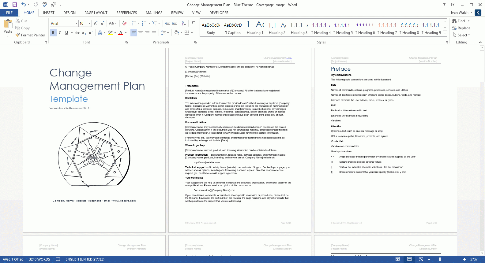 Change Management Plan Templates (Ms Office) Regarding Software Release Notes Template Word