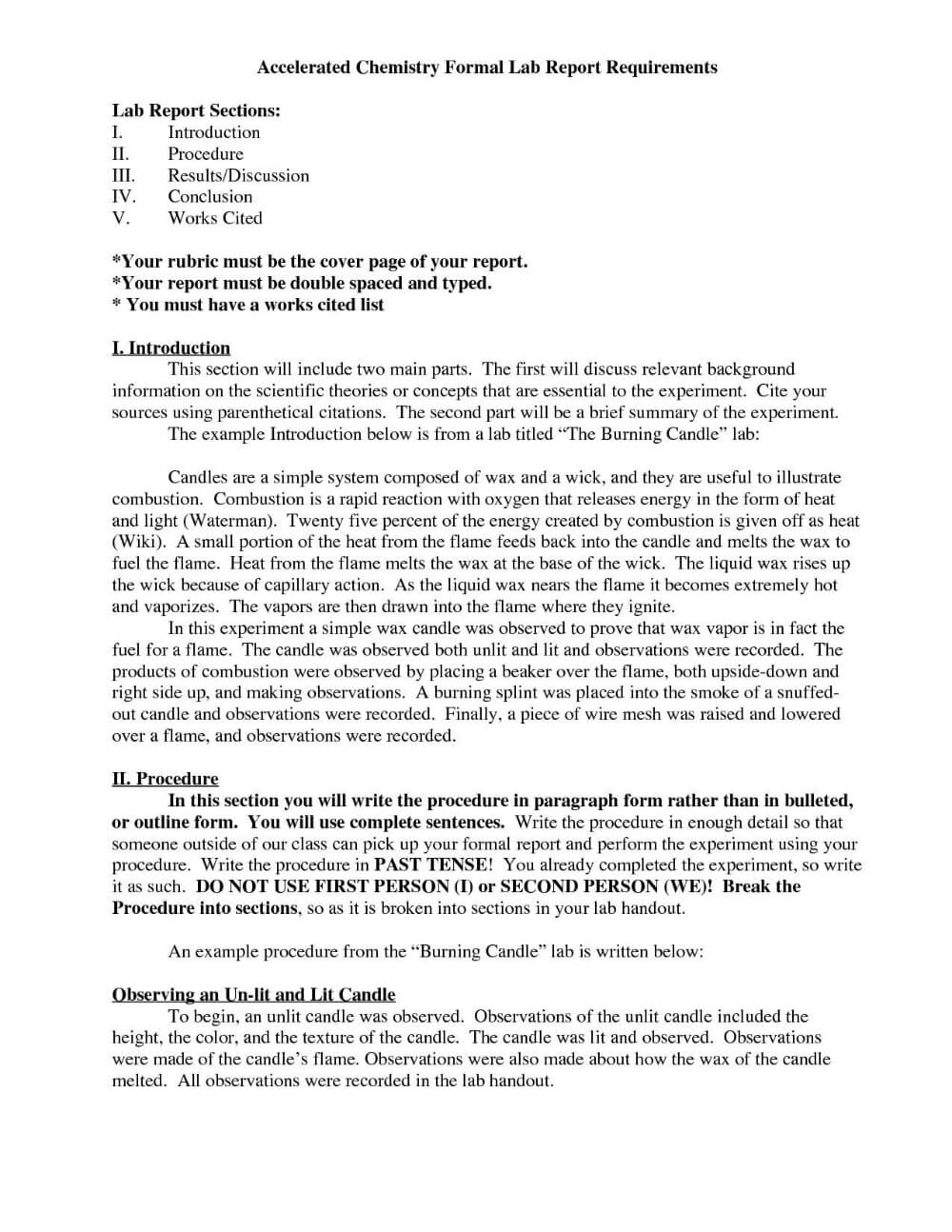 Chemistry Lab Report Template 7 – Fabulous Florida Keys Intended For Lab Report Template Chemistry