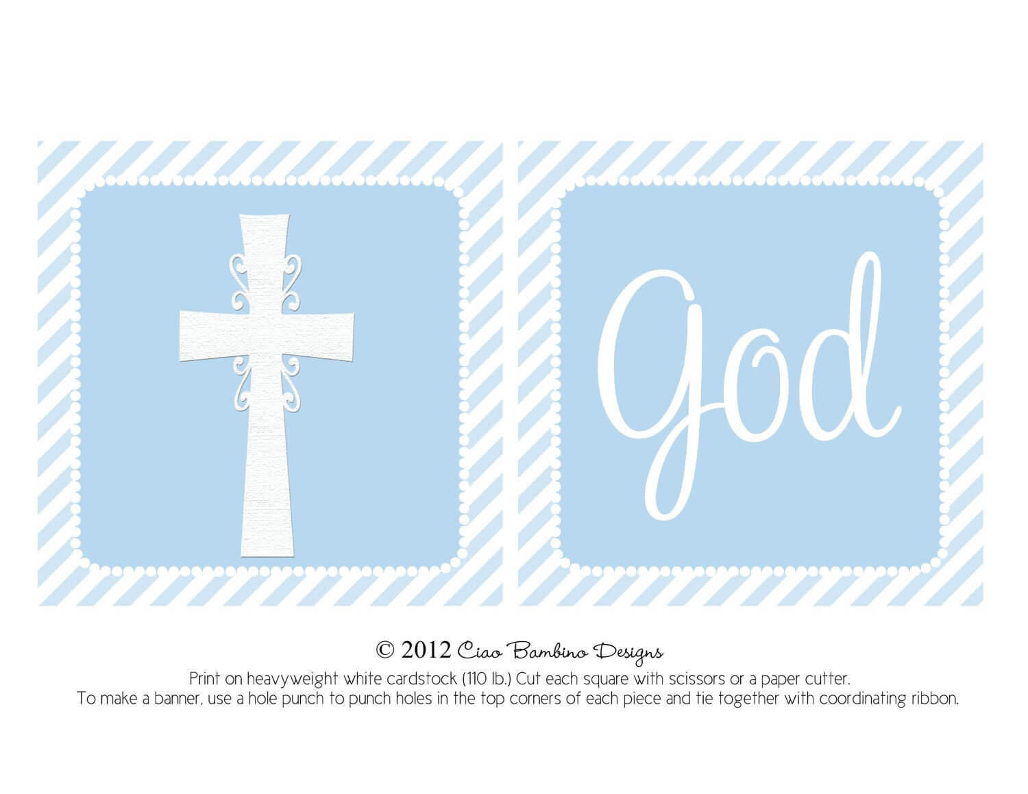 Christening Banner Template Free ] – Cross Templates With First Communion Banner Templates