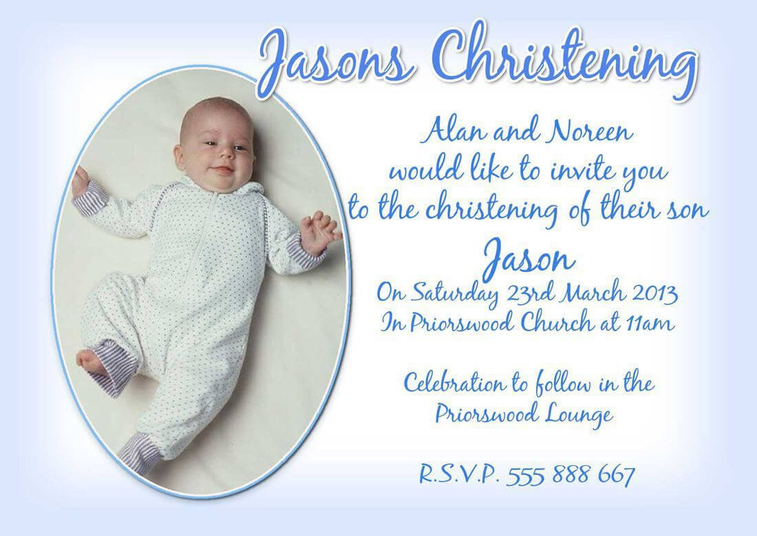 Christening Invitation Cards : Christening Invitation Cards In Baptism Invitation Card Template