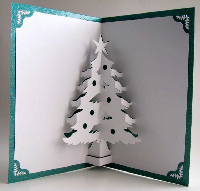 Christmas Card Pop Up Christmas Cards Diy Christmas Cards Regarding 3D Christmas Tree Card