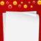 Christmas Card Template With Blank Paper And Mistletoes Eps Within Blank Christmas Card Templates Free