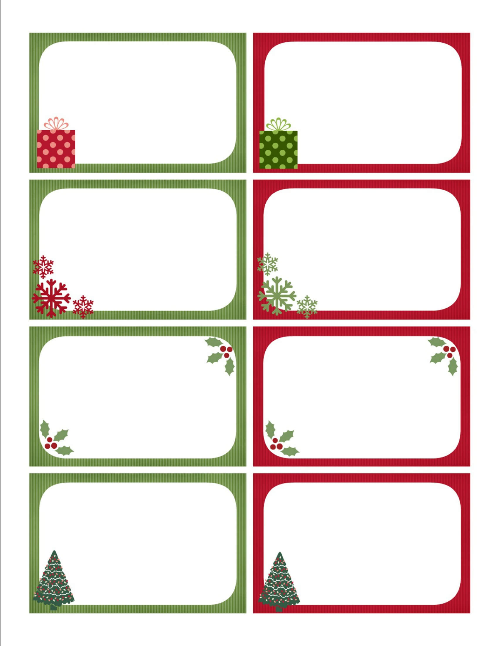 Christmas Card Templates To Print – Zimer.bwong.co With Regard To Christmas Note Card Templates