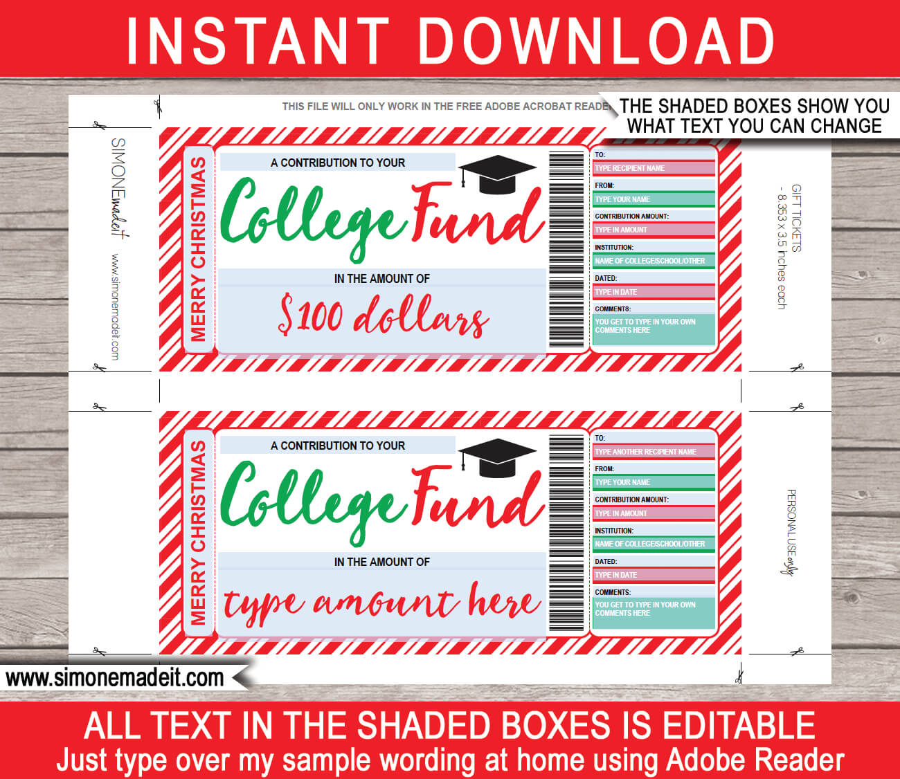 Christmas College Fund Gift Certificate Inside Automotive Gift Certificate Template