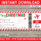 Christmas Gift Boarding Pass Ticket Template | Surprise Trip Regarding Plane Ticket Template Word