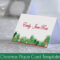 Christmas Place Name Card Template | Easy To Edit And Print Regarding Foldable Card Template Word