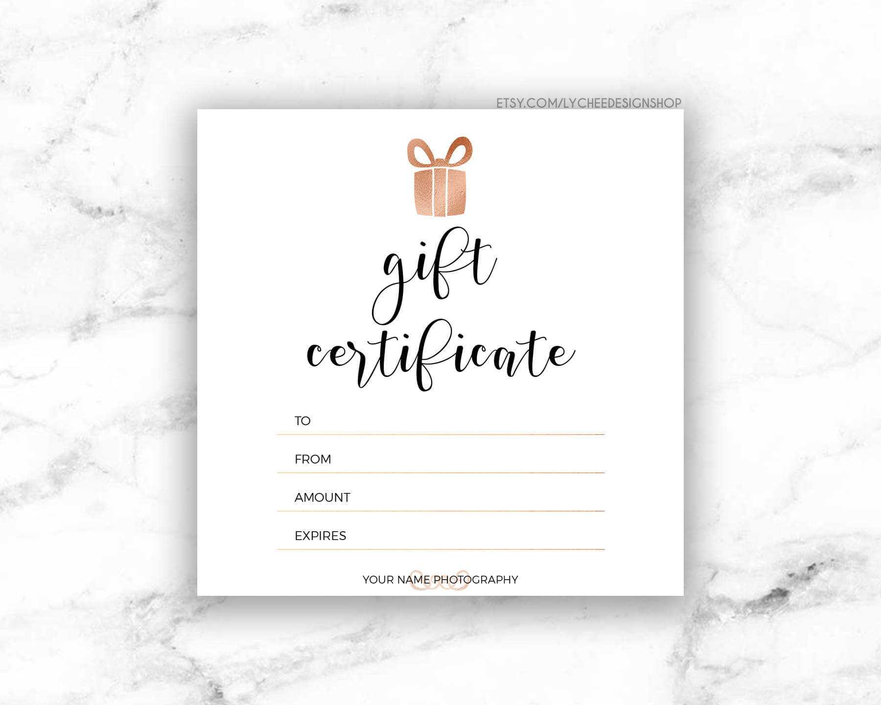 Classy Gift Certificate Template | Certificatetemplategift Intended For Gift Certificate Template Photoshop