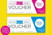 Clean And Modern Gift Voucher Template Psd | Psdfreebies intended for Gift Certificate Template Photoshop