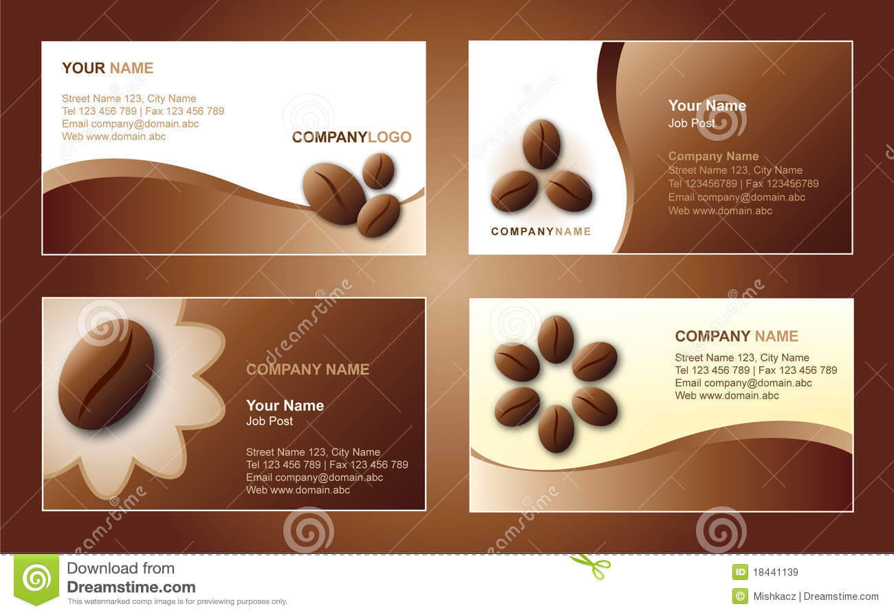 Coffee Business Card Template Stock Vector – Illustration Of With Regard To Coffee Business Card Template Free