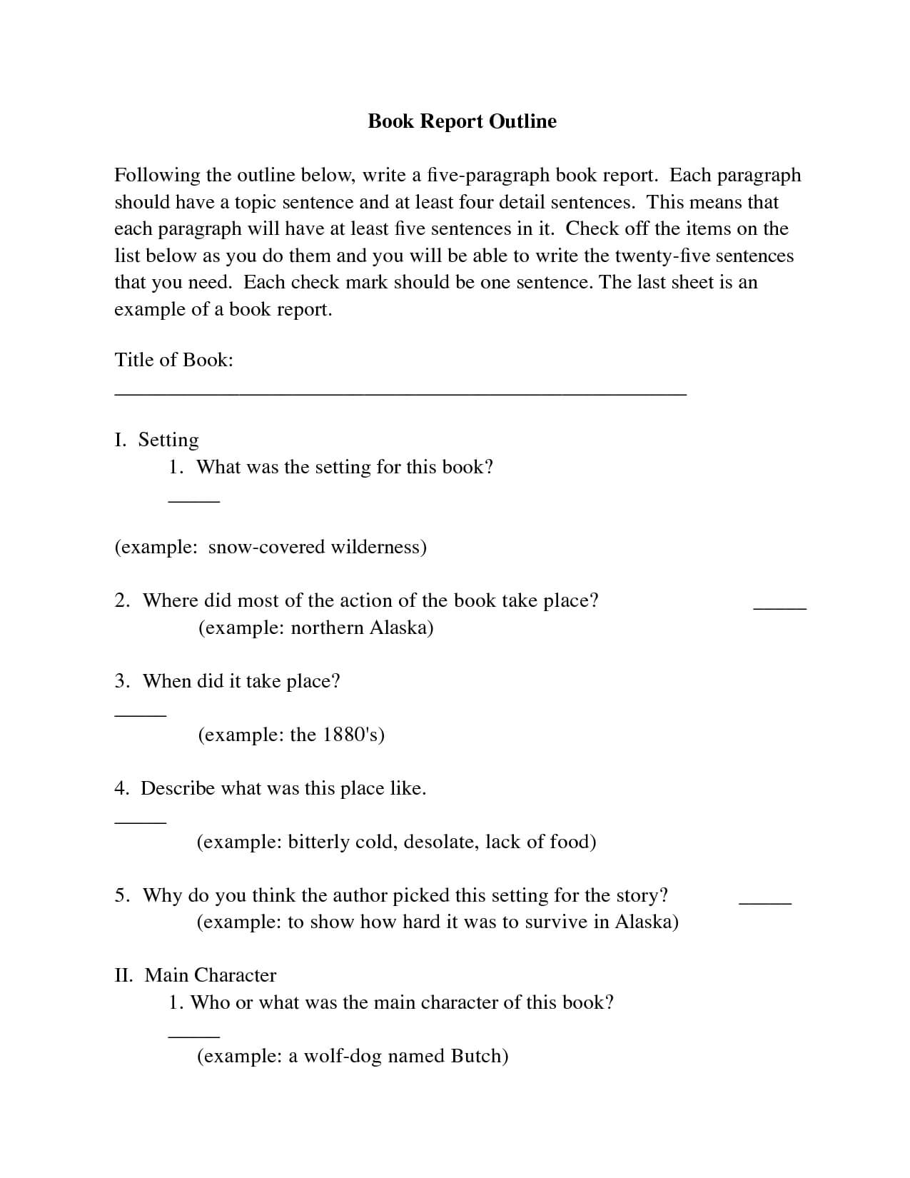 College Book Report Template | Book Report Outline Following Regarding College Book Report Template