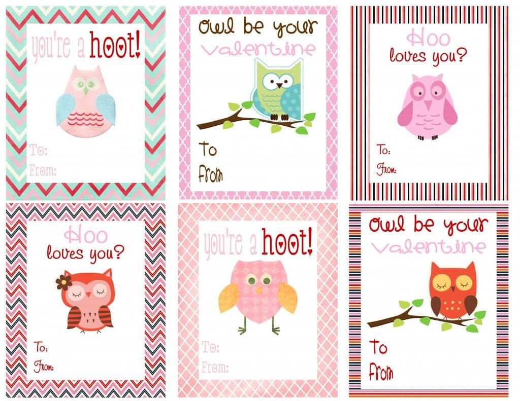 Color Pages ~ Color Pages Free Owl Printables Printable For Valentine Card Template For Kids
