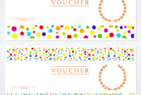 Colorful Gift Certificate (Voucher) Template Stock Vector pertaining to Kids Gift Certificate Template