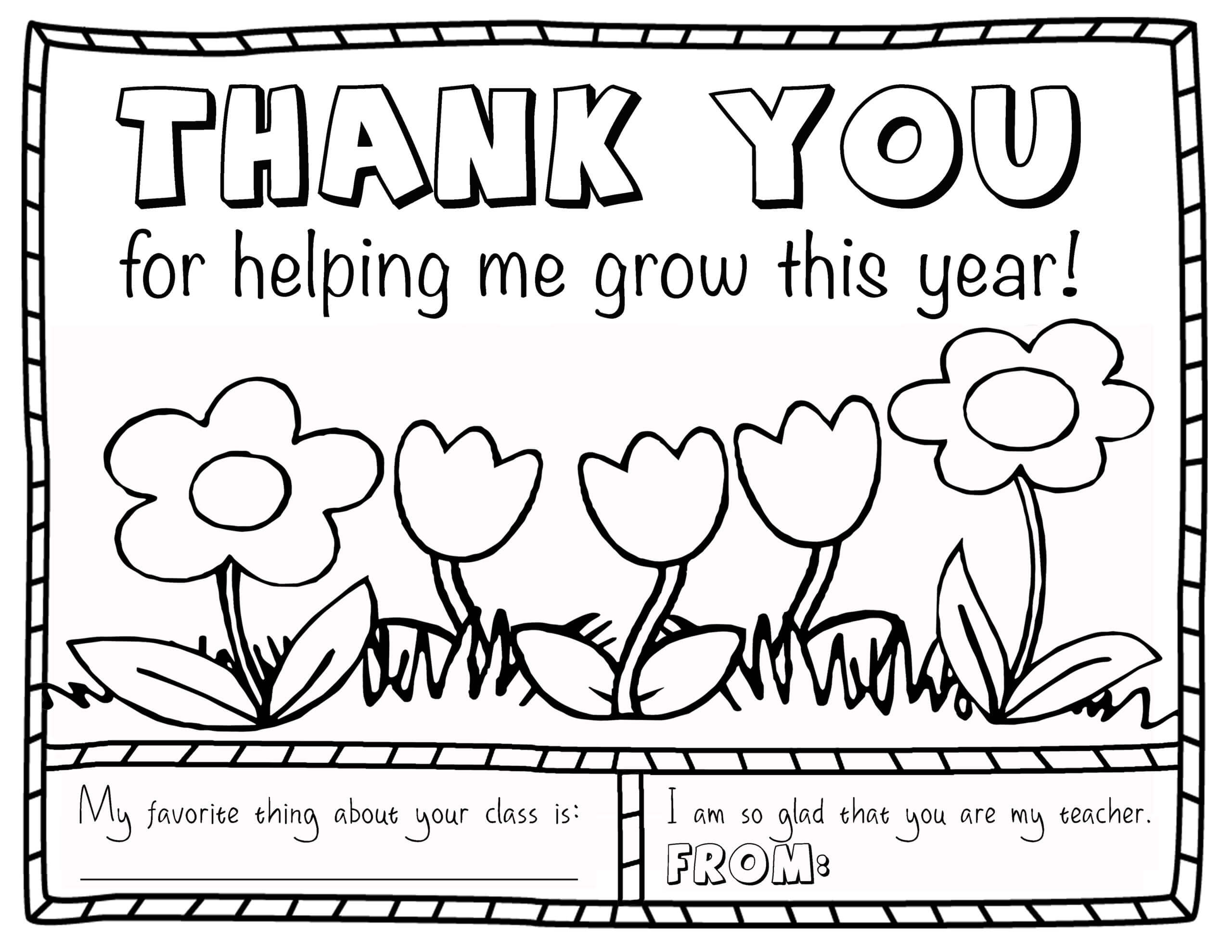 Coloring Book : Thank You Coloring Card Beautiful Printable Pertaining To Thank You Card For Teacher Template