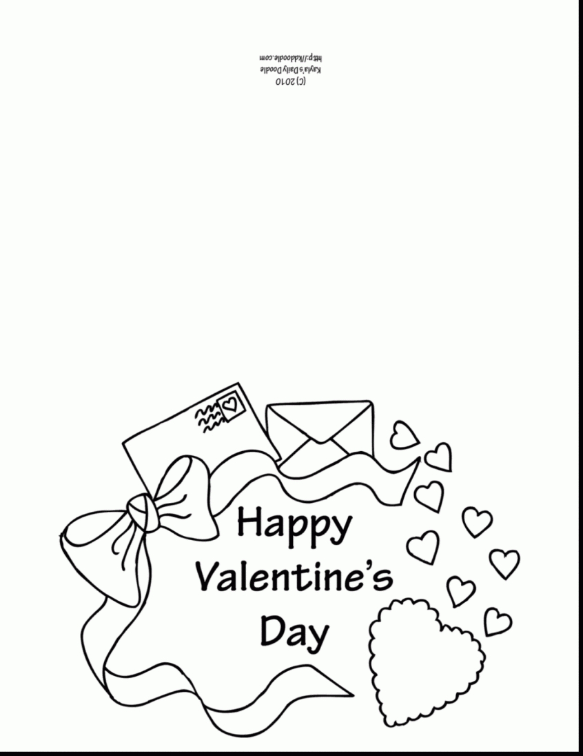 Coloring Page For Kids ~ Coloring Valentines Cards Free Pertaining To Valentine Card Template For Kids