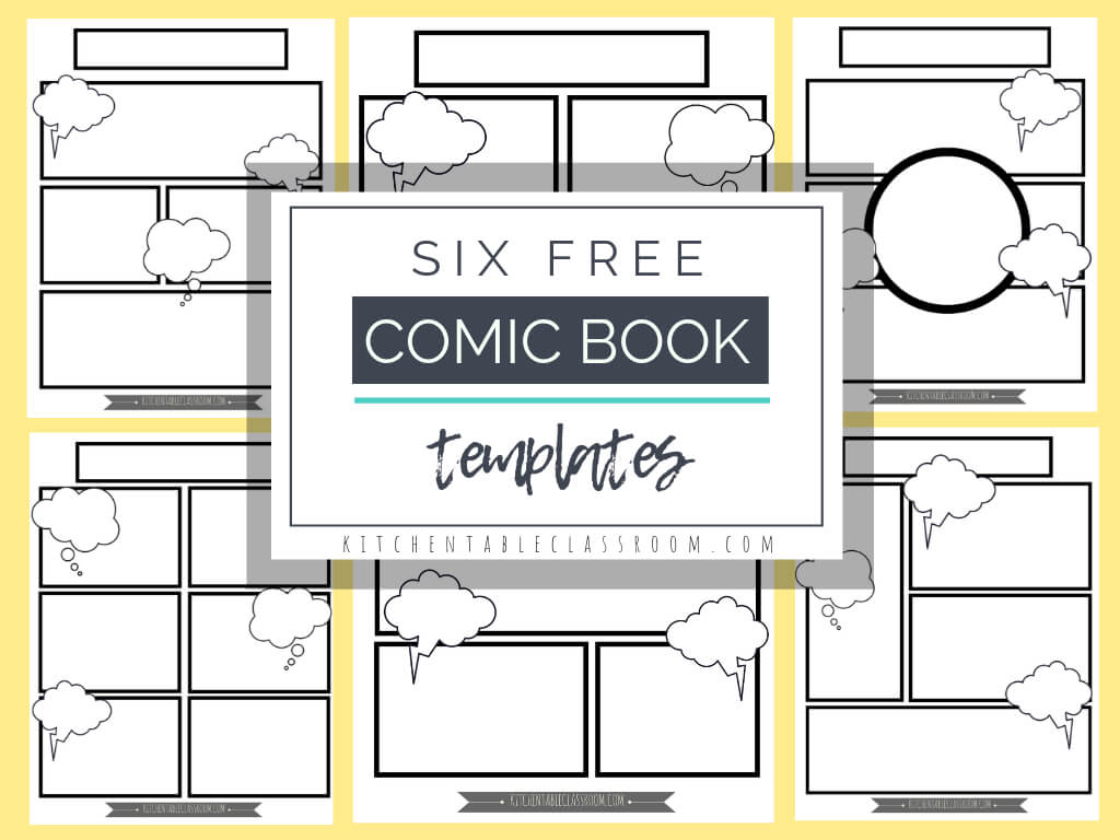 Comic Book Templates – Free Printable Pages – The Kitchen Pertaining To Printable Blank Comic Strip Template For Kids