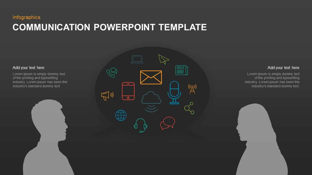Communication Powerpoint Template & Keynote Diagram Regarding Powerpoint Templates For Communication Presentation