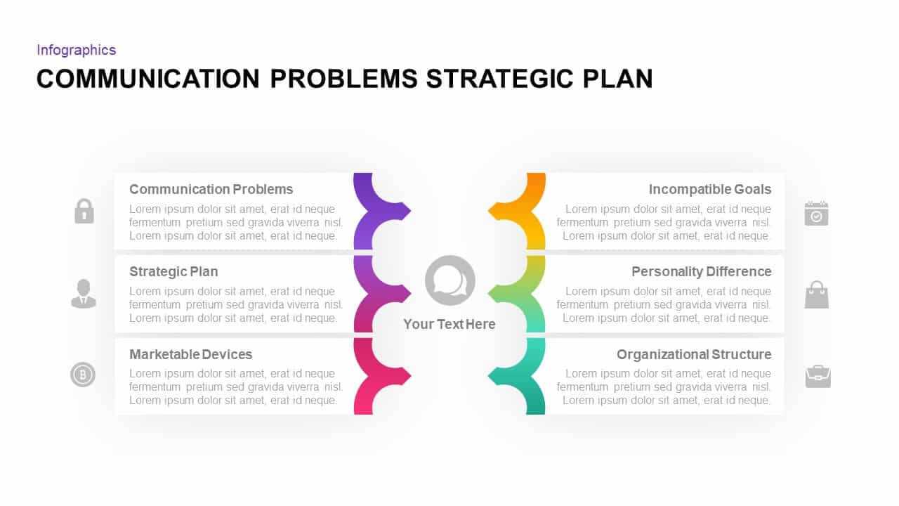 Communication Problems Strategic Plan Template - Slidebazaar With Strategy Document Template Powerpoint