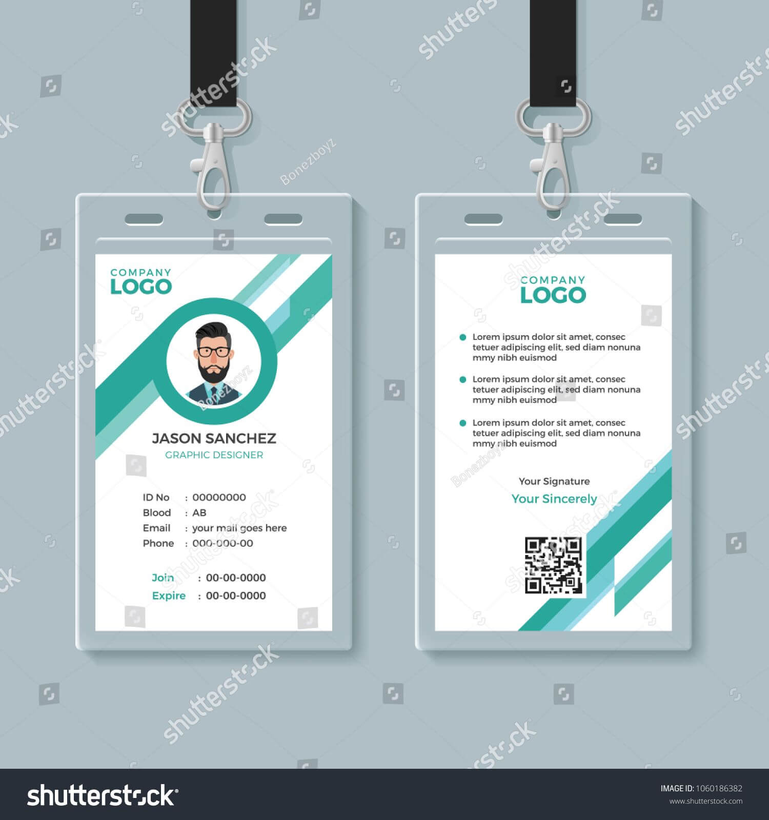 Company Identity Card Design Template Identity#company#card With Company Id Card Design Template