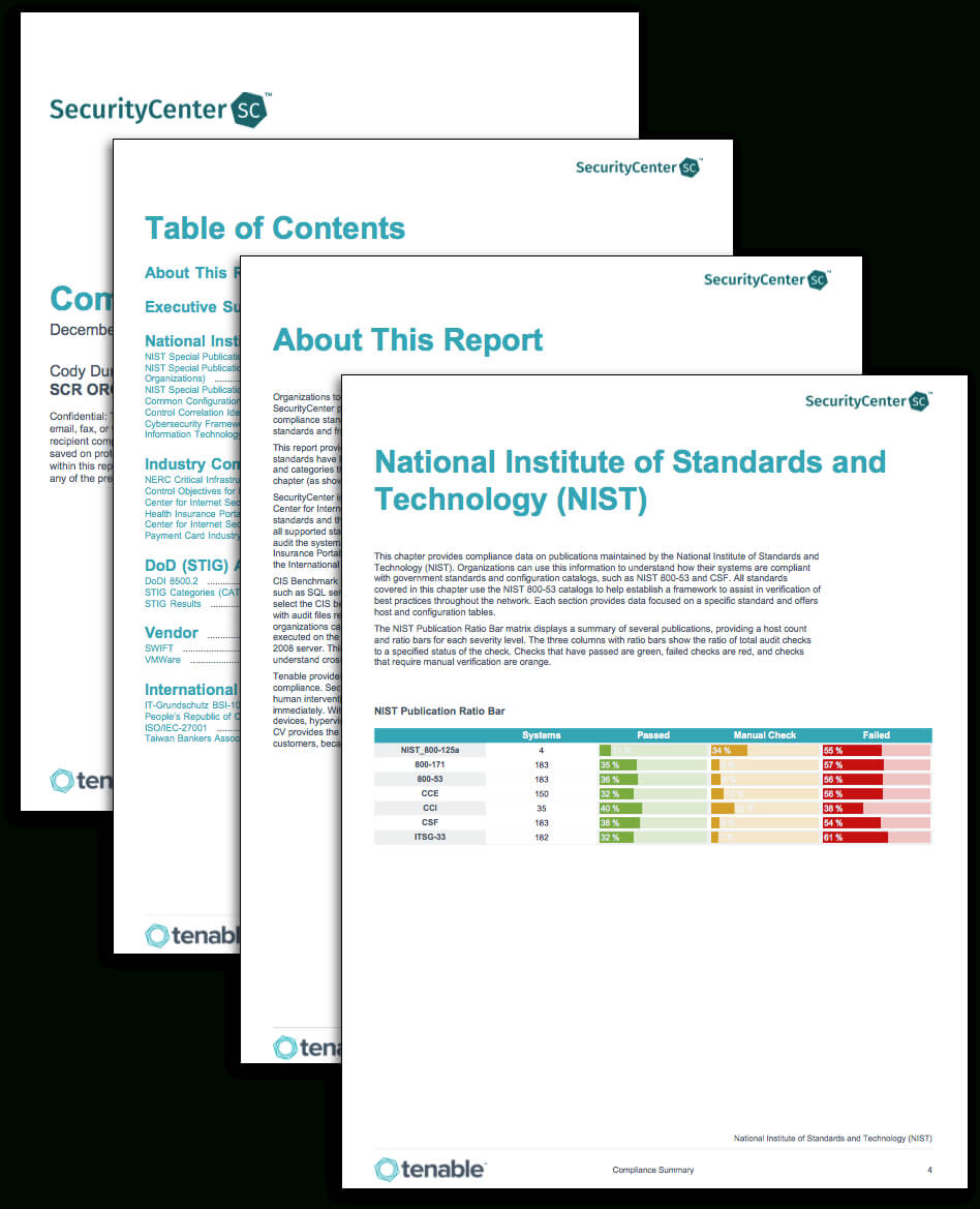 Compliance Summary Report - Sc Report Template | Tenable® Regarding Pci Dss Gap Analysis Report Template