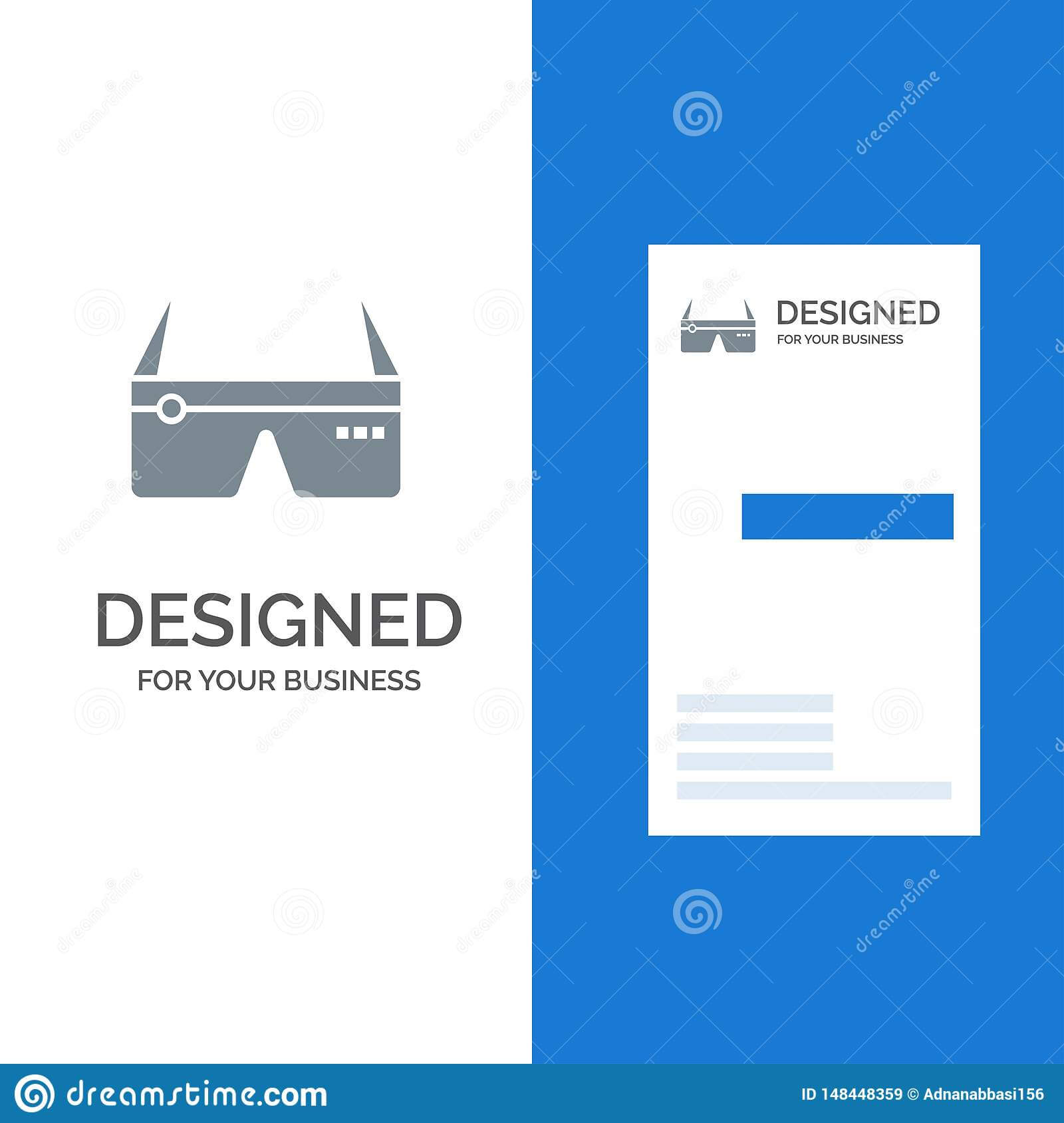 Computer, Computing, Digital, Glasses, Google Grey Logo For Google Search Business Card Template