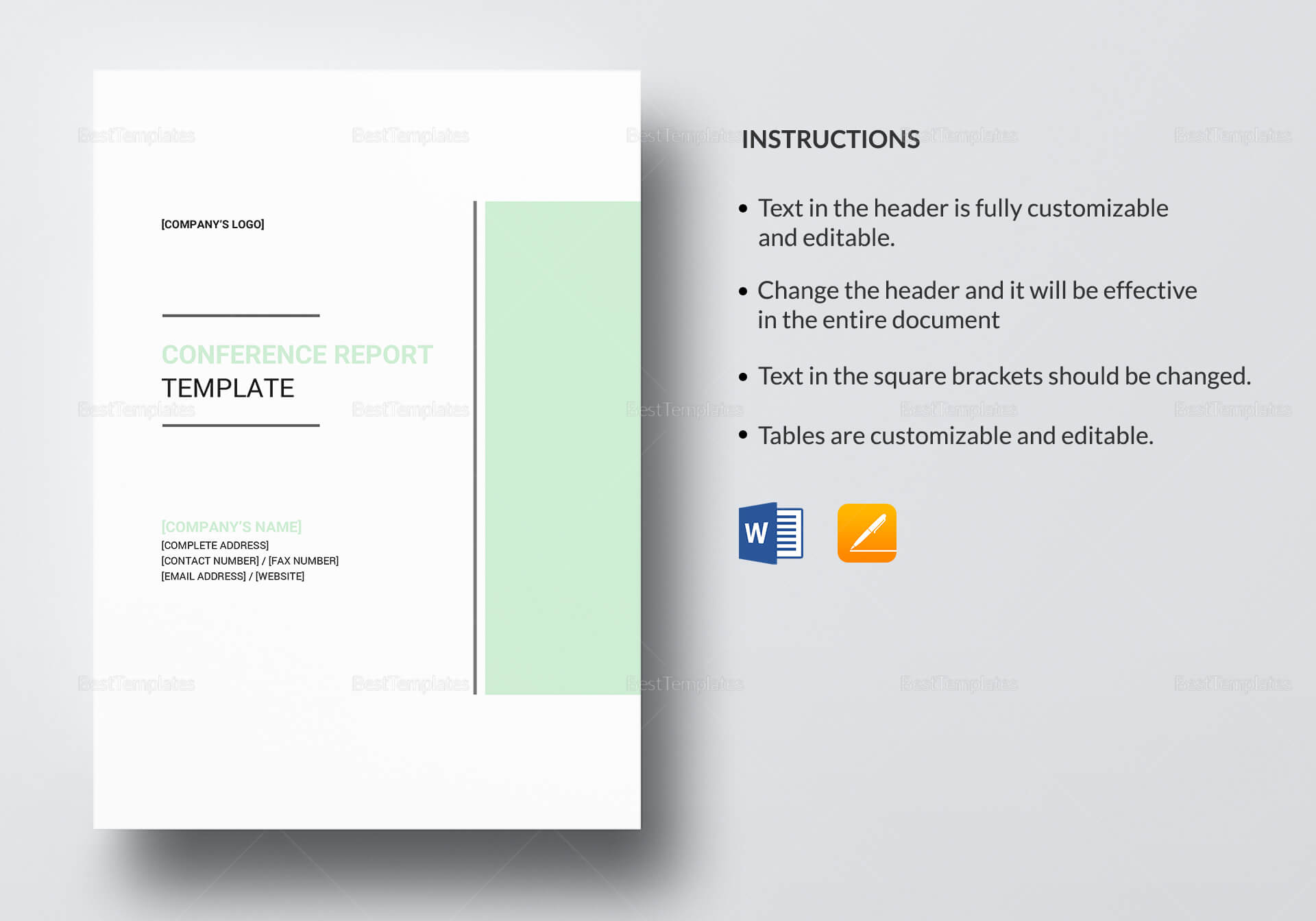Conference Report Template Regarding Conference Report Template