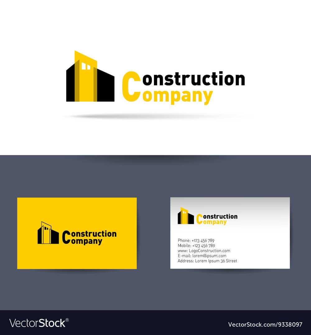 Construction Company Business Card Template Throughout Construction Business Card Templates Download Free