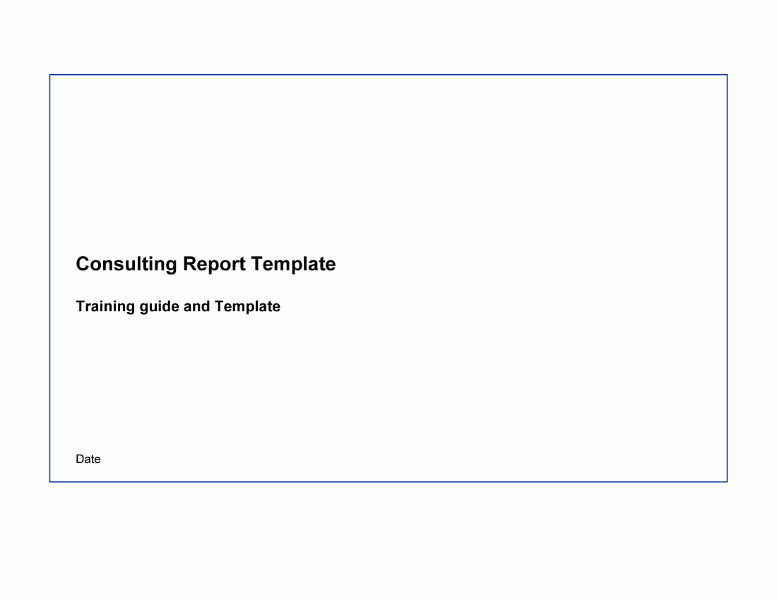 Consulting Report Template I (Powerpoint) Regarding Mckinsey Consulting Report Template
