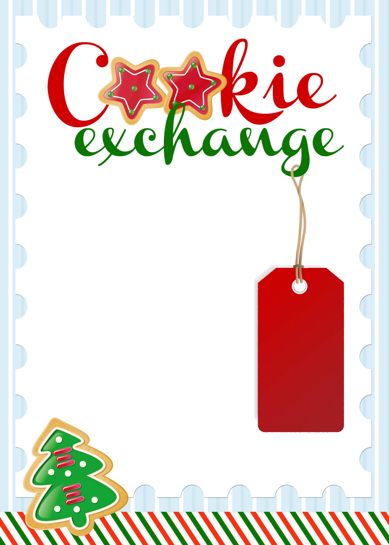 Cookie Exchange Party {Free Printables} – How To Nest For Less™ Regarding Cookie Exchange Recipe Card Template