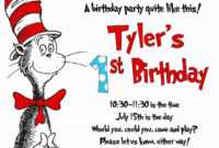 Cool Create Easy Dr Seuss Birthday Invitations | Dr Seuss throughout Dr Seuss Birthday Card Template