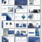 Cool & Modern Blue Business Presentation Template For University Of Miami Powerpoint Template