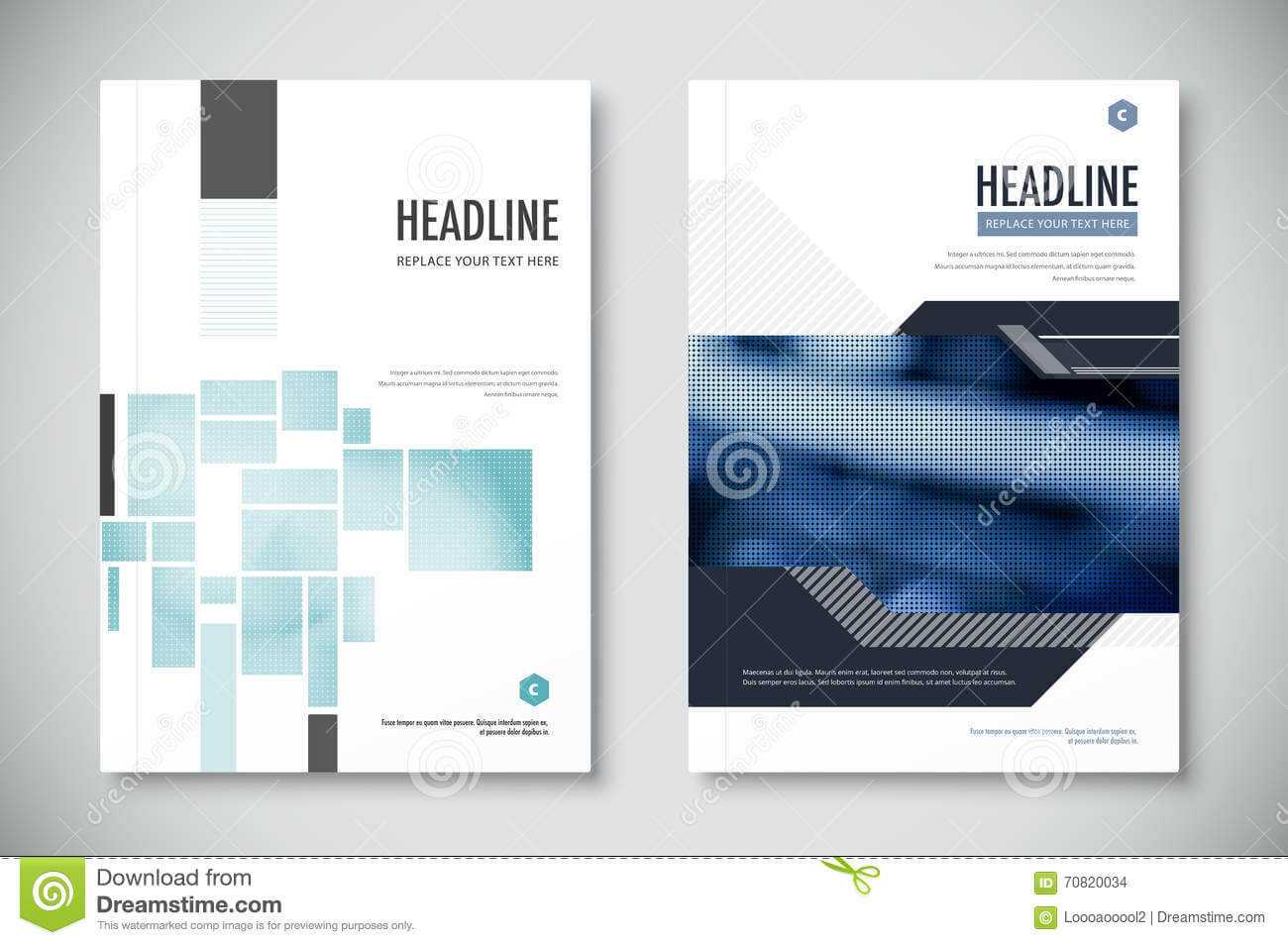 Corporate Annual Report Template Design. Corporate Business For Illustrator Report Templates