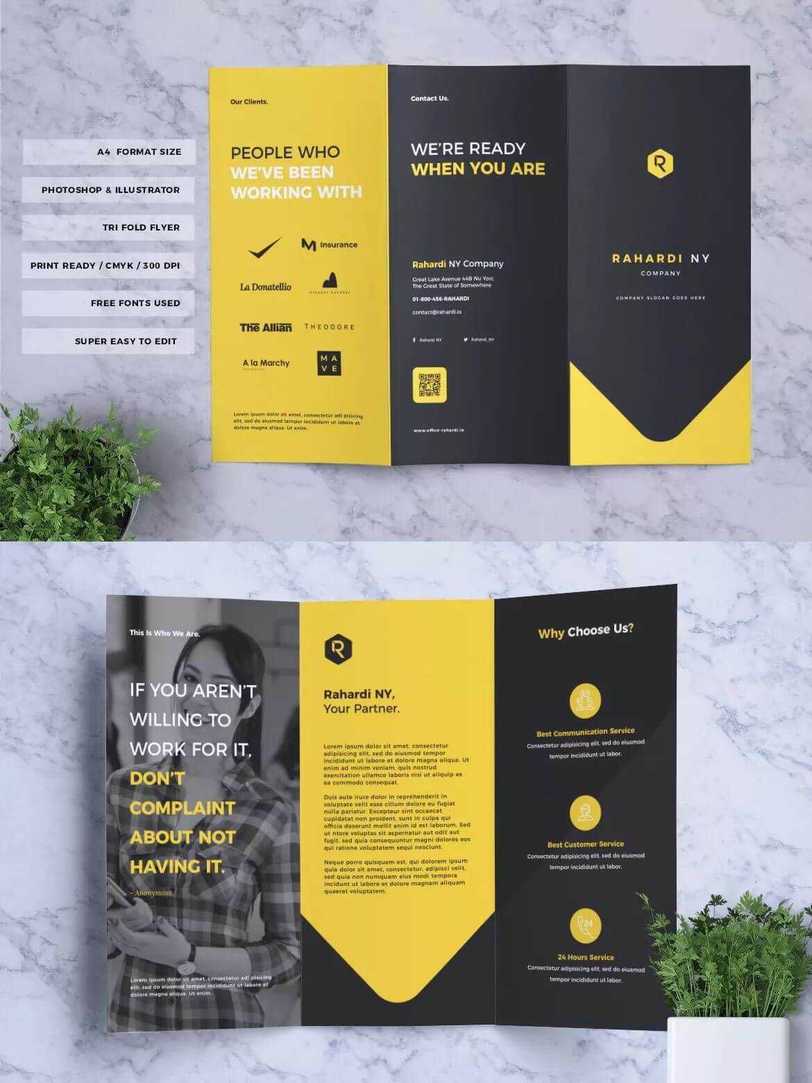 Corporate Business Tri Fold Brochure Template Psd, Ai, Eps In 3 Fold Brochure Template Psd