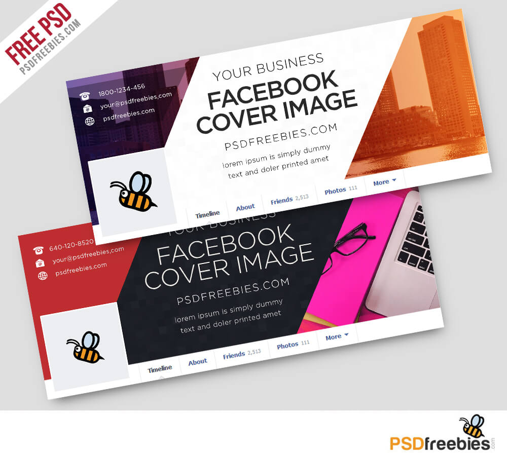 Corporate Facebook Covers Free Psd Template | Psdfreebies Intended For Facebook Banner Template Psd