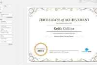 Create A Certificate Of Recognition In Microsoft Word throughout Word 2013 Certificate Template