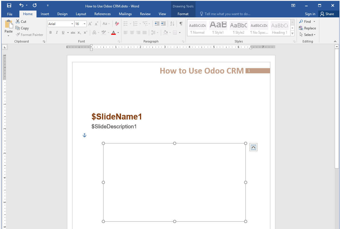 Creating And Using A Custom Word Template In Activepresenter 7 Within How To Insert Template In Word