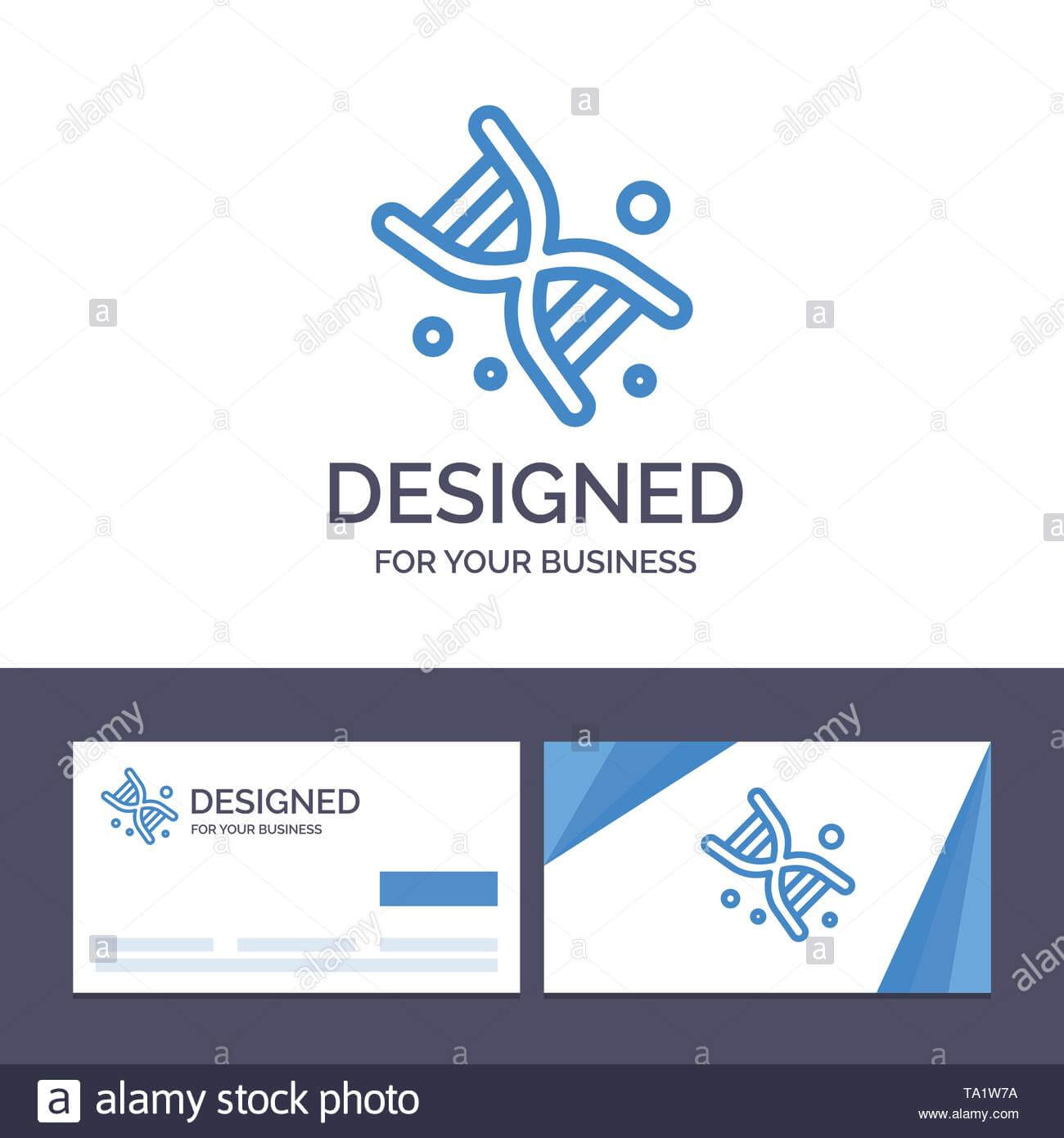 Creative Business Card And Logo Template Bio, Dna, Genetics With Regard To Bio Card Template