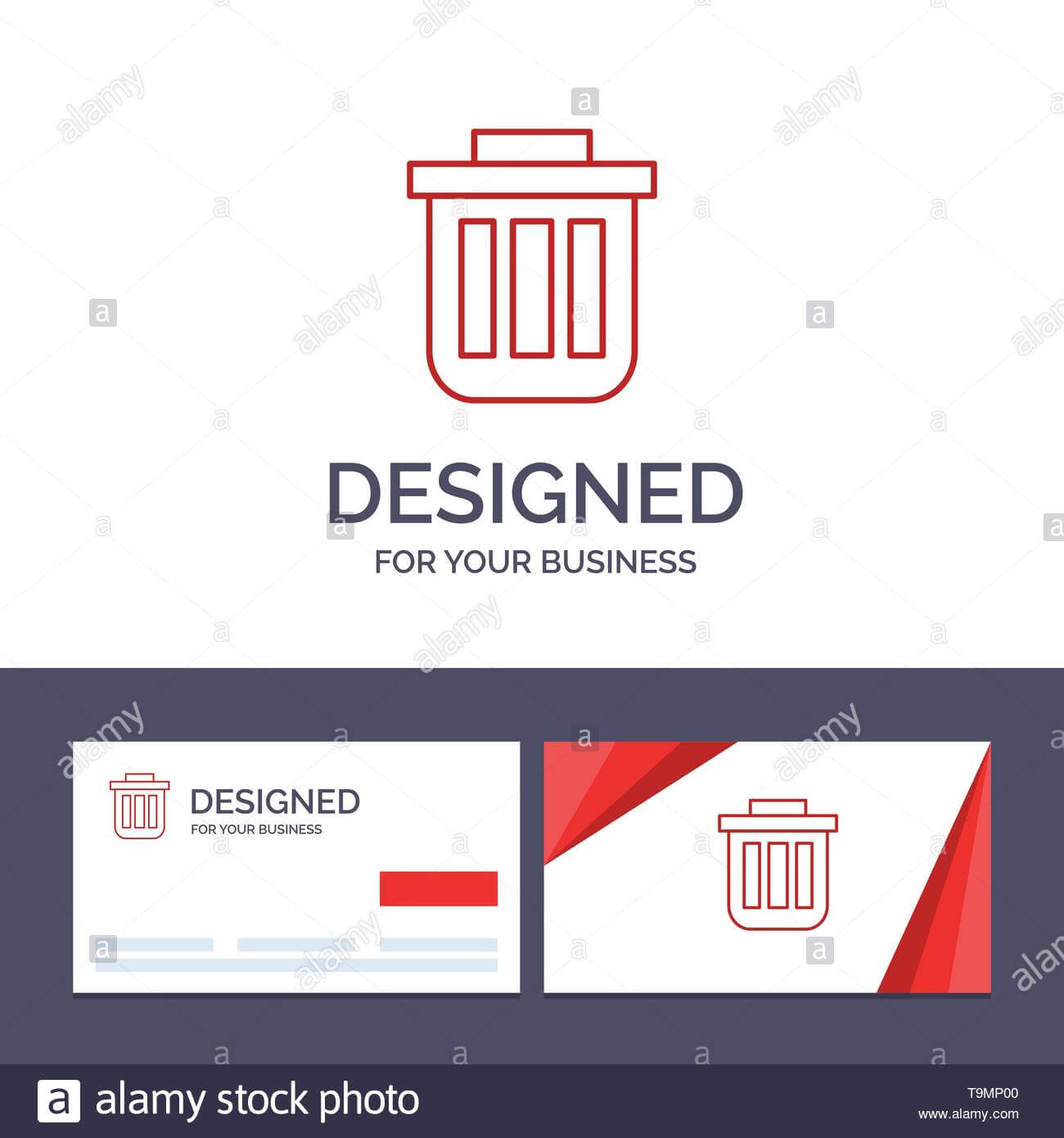Creative Business Card And Logo Template Trash, Basket, Bin With Regard To Bin Card Template